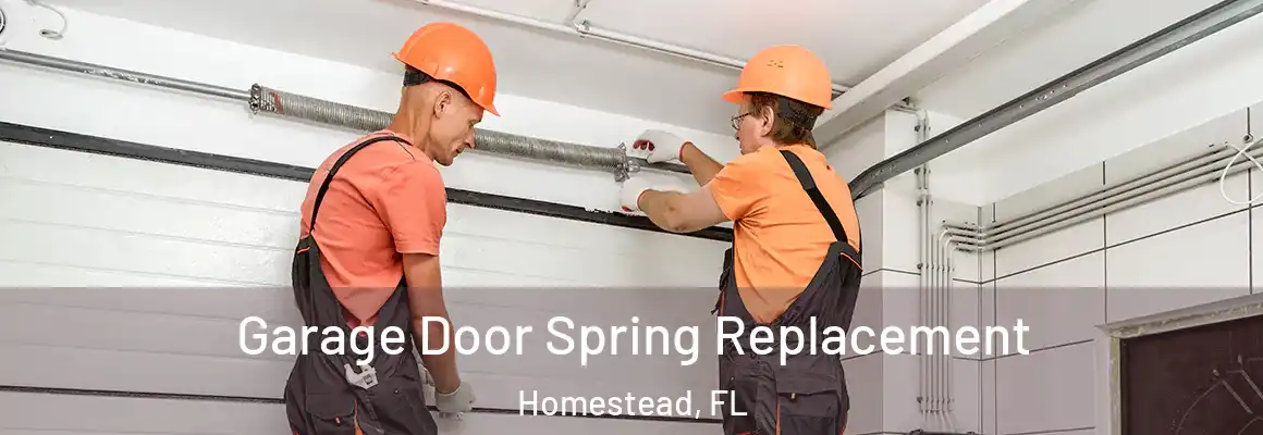  Garage Door Spring Replacement Homestead, FL